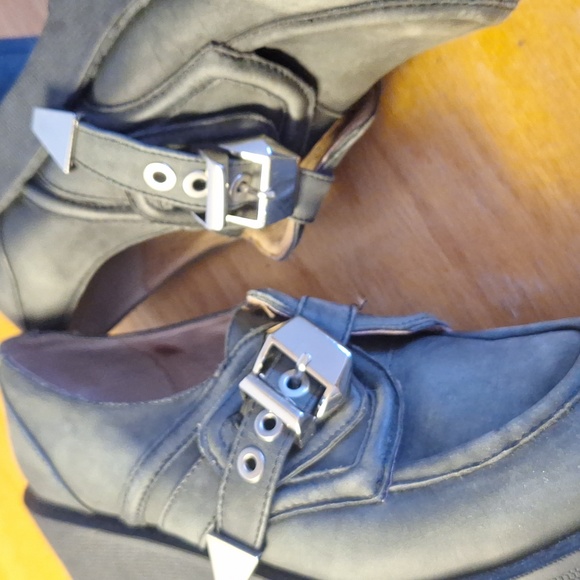 Pre-owned Jeffrey Campbell Havana Last Platform Lofers w/ buckles - Picture 9 of 10
